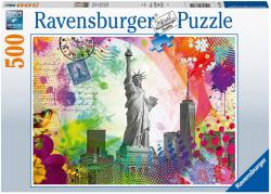 Ravensburger Puzzle Pohlednice z New Yorku 500 dílků 49x36cm skládačka Ravensburger Puzzle Pohlednice z New Yorku 500 dílků 49x36cm skládačka