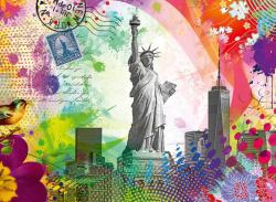 Ravensburger Puzzle Pohlednice z New Yorku 500 dílků 49x36cm skládačka