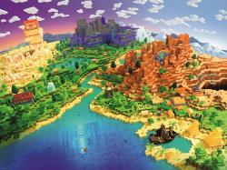 Ravensburger Puzzle Svět Minecraftu 1500 dílků 80x60cm skládačka