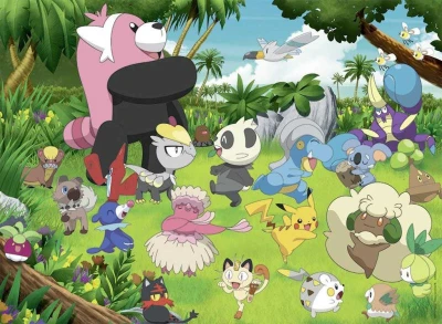 Ravensburger Puzzle XXL Divokí Pokémoni 49x36cm skladačka 300 dielikov