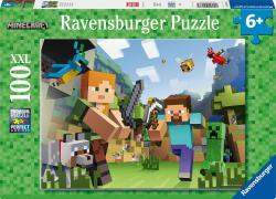 Ravensburger Puzzle XXL Minecraft Steeve a Alex 100 dílků 49x36cm Ravensburger Puzzle XXL Minecraft Steeve a Alex 100 dílků 49x36cm