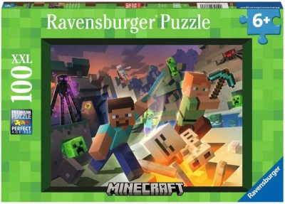 Ravensburger Puzzle XXL Monstra z Minecraftu 100 dílků 49x36cm skládačka Ravensburger Puzzle XXL Monstra z Minecraftu 100 dílků 49x36cm skládačka