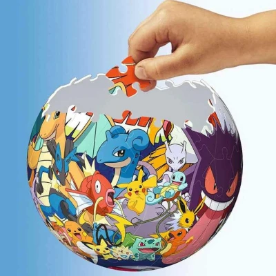 Ravensburger Puzzleball 3D Pokéball skladacia 72 dielikov Pokémon
