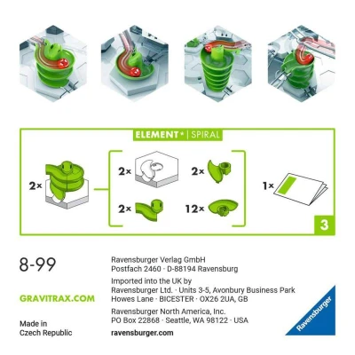 Ravensburger Stavebnice GraviTrax Spirála rozšíření ke kuličkové dráze