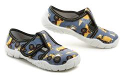 Raweks Borys B17 šedo žluté dětské plátěnky