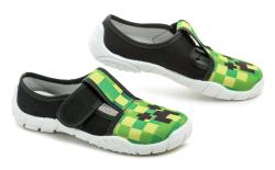 Raweks Borys B8 zeleno čierne detské papuče