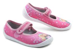 Raweks Dorotka D38a ružové dievčenské balerínky