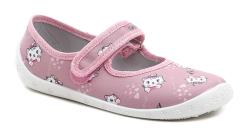 Raweks Dorotka D46 tmavě růžové dívčí baleríny