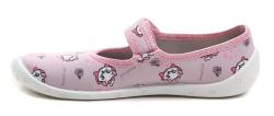 Raweks Dorotka D49 růžové dívčí baleríny