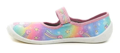 Raweks Dorotka D53 duhové dívčí baleríny