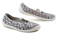 Raweks Sylwia S22 šedo růžové dívčí baleríny