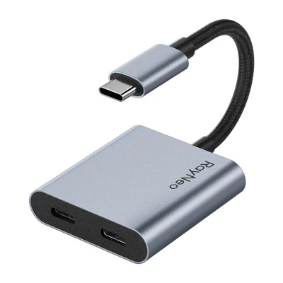 RayNeo šedý USB-C nabíjecí adaptér pro brýle AR