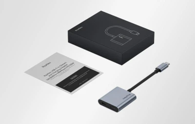 RayNeo šedý USB-C nabíjecí adaptér pro brýle AR