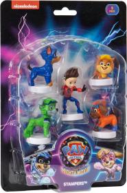 Razítko figurka Tlapková Patrola (Paw Patrol) set 5ks na kartě 12 druhů