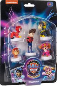 Razítko figurka Tlapková Patrola (Paw Patrol) set 5ks na kartě 12 druhů