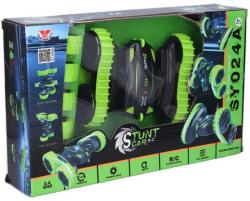 RC Akrobatické auto 2v1 pásy/kola na vysílačku 2,4GHz 18cm na baterie Světlo