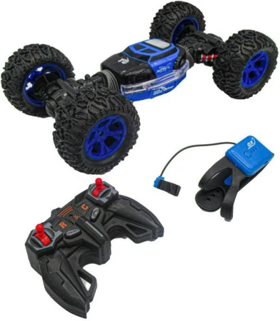 RC Auto Double-Sided veľké kolesá na vysielačku 2,4GHz na batérie Svetlo USB