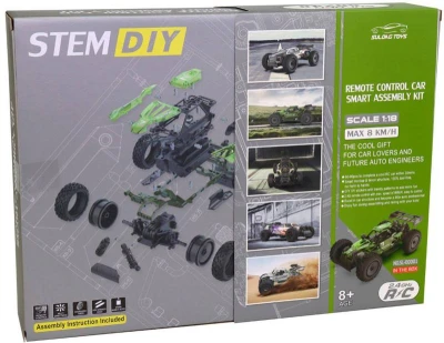 RC Auto formule k sestavení 20cm na vysílačku 2,4GHz na baterie (stavebnice)