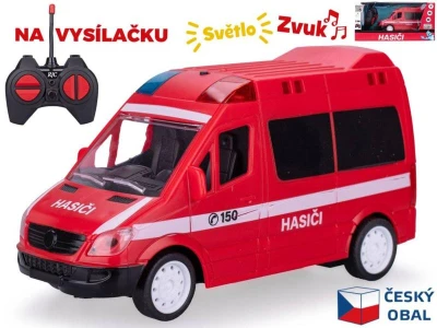 RC Auto hasiči na vysielačku 27MHz na batérie CZ Svetlo Zvuk