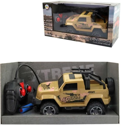 RC Auto Jeep vojenský na vysílačku 27MHz na baterie 2 barvy Světlo RC Auto Jeep vojenský na vysílačku 27MHz na baterie 2 barvy Světlo