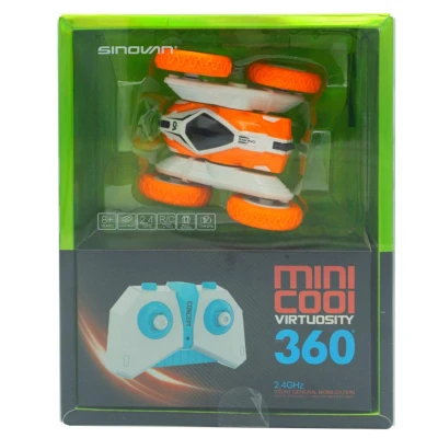 RC Auto kaskadérské mini na vysílačku oranžové přetáčení 360 stupnů