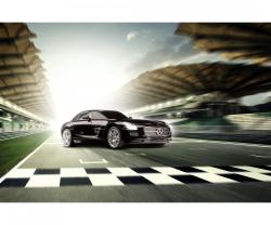 RC auto Mercedes-Benz SLS AMG 1:24 RTR černý
