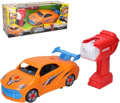 RC Auto montovací 21cm na vysílačku 2,4GHz na baterie s nástroji Světlo Zvuk RC Auto montovací 21cm na vysílačku 2,4GHz na baterie s nástroji Světlo Zvuk