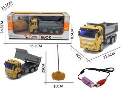 RC Auto nákladní auto - sklápěč na vysílačku 1:30 4 funkce