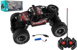 RC Auto off-road červený na vysílačku 27MHz kouřící na baterie Světlo RC Auto off-road červený na vysílačku 27MHz kouřící na baterie Světlo