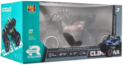 RC Auto off-road červený na vysílačku 27MHz kouřící na baterie Světlo