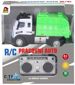 RC Auto popelářské 27MHz na vysílačku 1:64 na baterie Světlo RC Auto popelářské 27MHz na vysílačku 1:64 na baterie Světlo