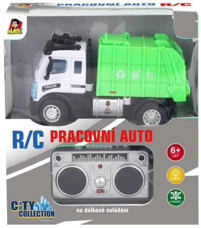 RC Auto popelářské 27MHz na vysílačku 1:64 na baterie Světlo RC Auto popelářské 27MHz na vysílačku 1:64 na baterie Světlo