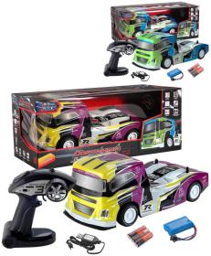 RC Auto tahač závodní na vysílačku 2,4GHz na baterie Světlo 2 barvy