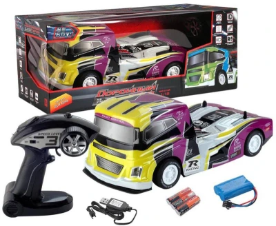 RC Auto ťahač závodný na diaľkové ovládanie 2,4GHz na batérie Svetlo 2 farby