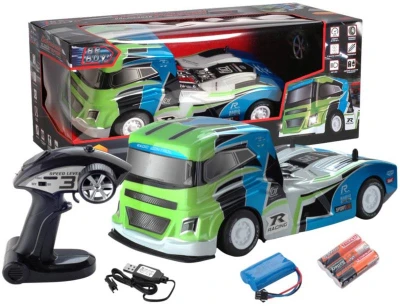 RC Auto ťahač závodný na diaľkové ovládanie 2,4GHz na batérie Svetlo 2 farby