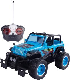 RC Auto terénní modré off-road na vysílačku 27MHz 1:16 na baterie Světlo