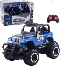RC Auto terénní policie off-road na vysílačku 1:43 na baterie Světlo