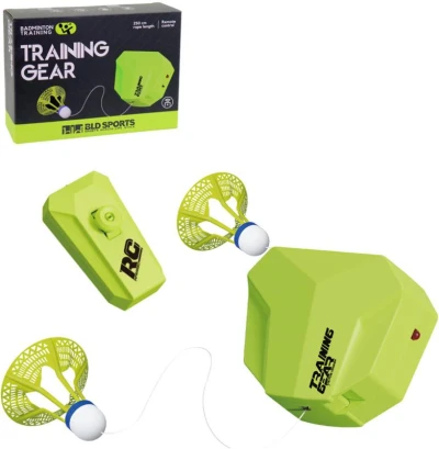 RC Badminton tréner závesný set so 2 košíkmi na batérie Svetlo RC Badminton tréner závesný set so 2 košíkmi na batérie Svetlo
