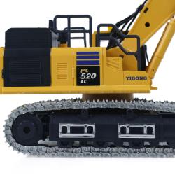 RC pásový mini bagr PC 520LC s funkční kovovou lžící 2,4 GHz 1:50