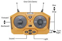RC Buldozer funkční na vysílačku 2,4GHz na baterie 1:24 kov USB Světlo Zvuk