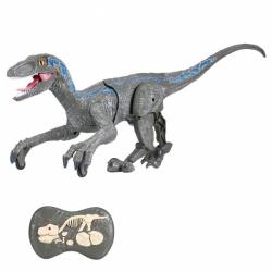 RC dinosaurus VELOCIRAPTOR II. - šedý RC dinosaurus VELOCIRAPTOR II. - šedý