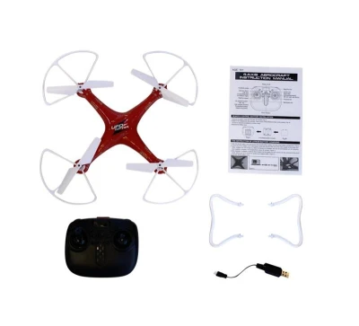 RC Dron Pioneer 360° na vysílačku 2,4GHz na baterie Světlo LED USB 3 barvy