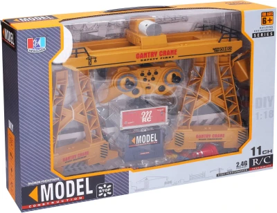 RC Jeřáb portálový na vysílačku 2,4GHz na baterie USB Světlo Zvuk