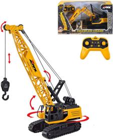 RC Jeřáb stavební pásový na vysílačku 2,4GHz na baterie Světlo Zvuk