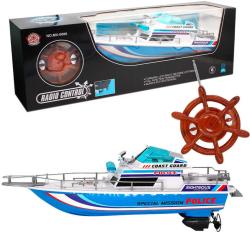 RC Loď policie motorový člun na vysílačku 27MHz na baterie