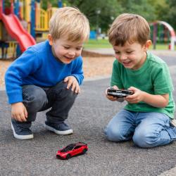 RC mini auto Nano Racer Aston Martin V12 Vantage červený