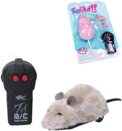 RC Myška 23cm na vysílačku na baterie 3 barvy plast