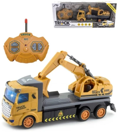 RC Nákladní auto s bagrem na vysílačku 27MHz na baterie Světlo RC Nákladní auto s bagrem na vysílačku 27MHz na baterie Světlo