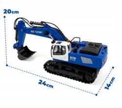 RC pásový bagr 979 1:18 modrý