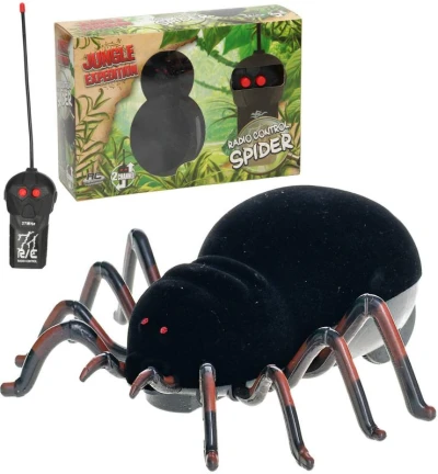 RC Pavouk 12cm na dálkové ovládání 27MHz zvířátko na baterie